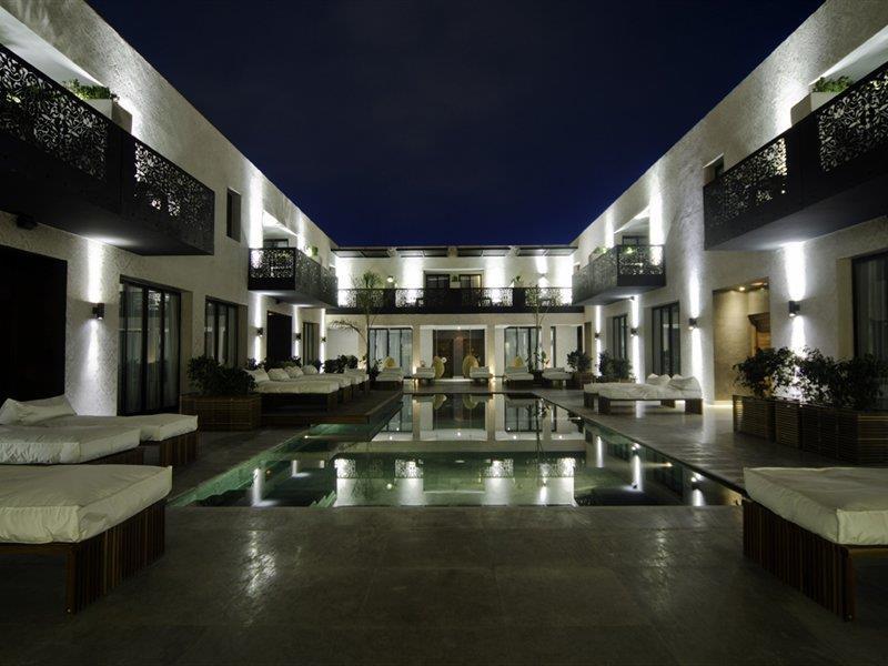 منتجع وسبا سيزار مراكش المظهر الخارجي الصورة The hotel's courtyard